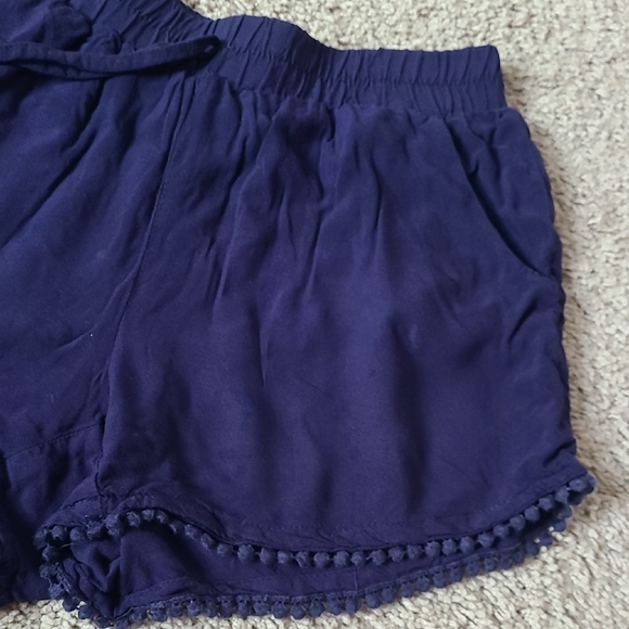 High Waist Rayon Elastic Shorts - Picture 4 of 14